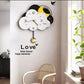 Acrylic Cloud Wall Clock With Pendulum